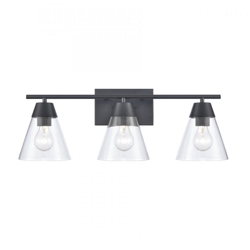 Elk_discontinued Vivica 24 Inch Wide 3 Light Vanity Light in Matte Black Model: EC90004/3