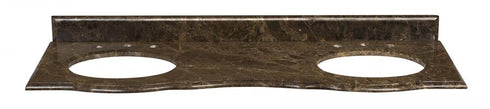 Elk Warwick 61 inch Stone Top in Dark Emperador Granite (Double Sink) Model: S-WARWICK-60DE