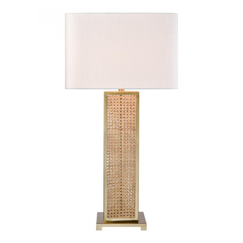 Elk Webb 36 Inch High 1 Light Table Lamp in Natural with Brass Model: H0019-11165