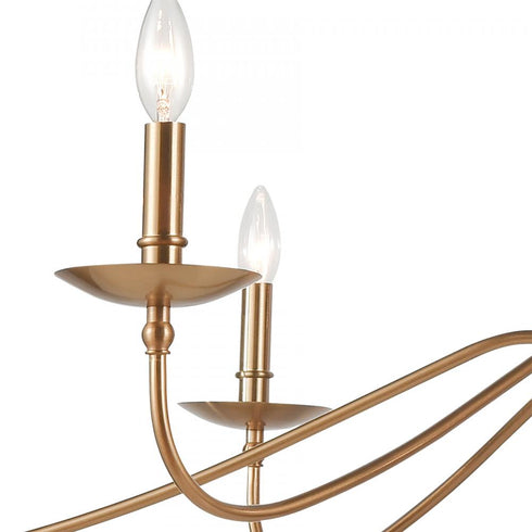 Elk Wellsley ISLAND LIGHT in Burnished Brass Finish Model: 46799/6