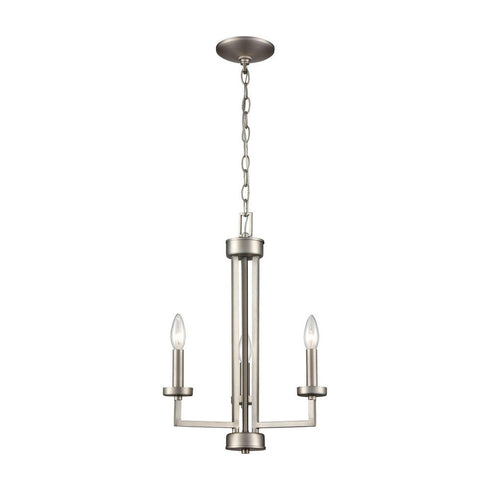 Elk West End 3 Light CHANDELIER in Brushed Nickel Finish Model: CN240322