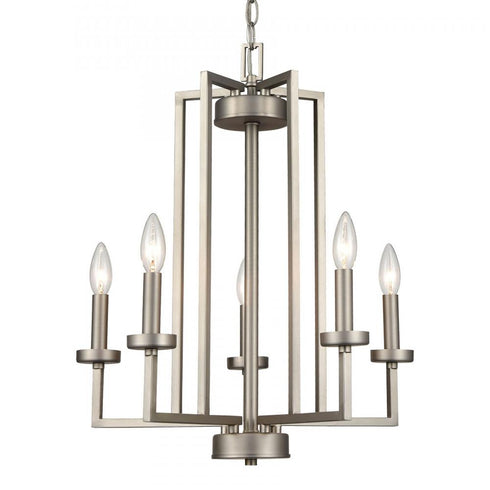 Elk West End 6 Light CHANDELIER in Brushed Nickel Finish Model: CN240522