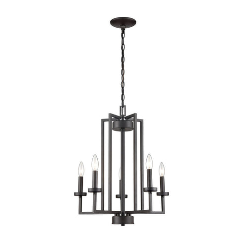 Elk West End 6 Light CHANDELIER in Oil Rubbed Bronze Finish Model: CN240521