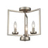 Elk West End SEMI FLUSH MOUNT in Brushed Nickel Finish Model: CN240382