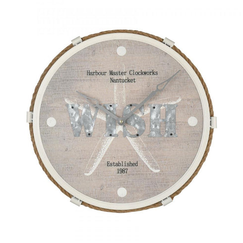 Elk Weston Wish 15.75 inch Wall Clock (4 pack) (4 pack) in Natural Finish Model: 950063