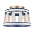 Elk White Burlap 14 Inch Wide 2 Light Semi Flush Mount in Ocean Blue Model: 63115/2