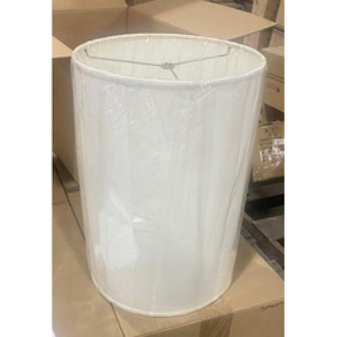 Elk White Linen Fabric Shade in Brown Finish Model: 526017