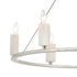 Elk White Stone CHANDELIER in Polished Nickel Finish Model: 69347/6