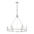 Elk White Stone CHANDELIER in Polished Nickel Finish Model: 69347/6