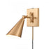 Elk Whitmire 10.25 Inch High 1 Light Plug I Hardwire Sconce in Brushed Gold Model: EC89231/1