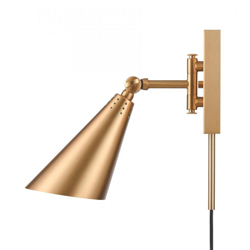Elk Whitmire 10.25 Inch High 1 Light Plug I Hardwire Sconce in Brushed Gold Model: EC89231/1