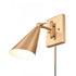 Elk Whitmire 10.25 Inch High 1 Light Plug I Hardwire Sconce in Brushed Gold Model: EC89231/1