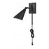 Elk Whitmire 10.25 Inch High 1 Light Plug I Hardwire Sconce in Matte Black Model: EC89221/1