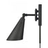 Elk Whitmire 10.25 Inch High 1 Light Plug I Hardwire Sconce in Matte Black Model: EC89221/1