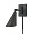 Elk Whitmire 10.25 Inch High 1 Light Plug I Hardwire Sconce in Matte Black Model: EC89221/1