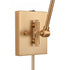 Elk Whitmire 10.5 Inch High 1 Light Plug I Hardwire Sconce in Brushed Gold Model: EC89230/1
