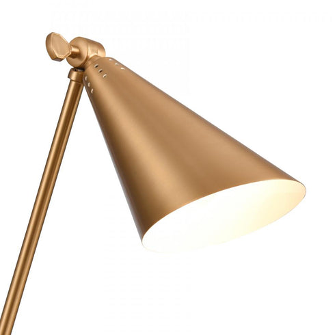 Elk Whitmire 10.5 Inch High 1 Light Plug I Hardwire Sconce in Brushed Gold Model: EC89230/1