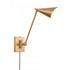 Elk Whitmire 10.5 Inch High 1 Light Plug I Hardwire Sconce in Brushed Gold Model: EC89230/1