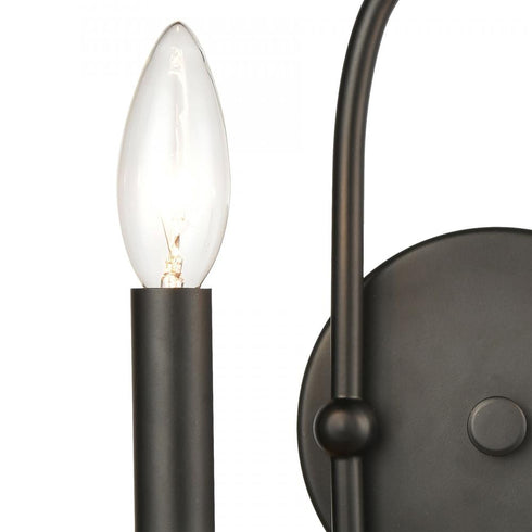 Elk Wickshire SCONCE in Matte Black Finish Model: 46381/2
