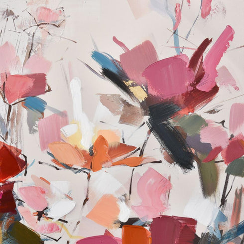 Elk Wild Garden WALL ART in Pink Finish Model: S0016-8149