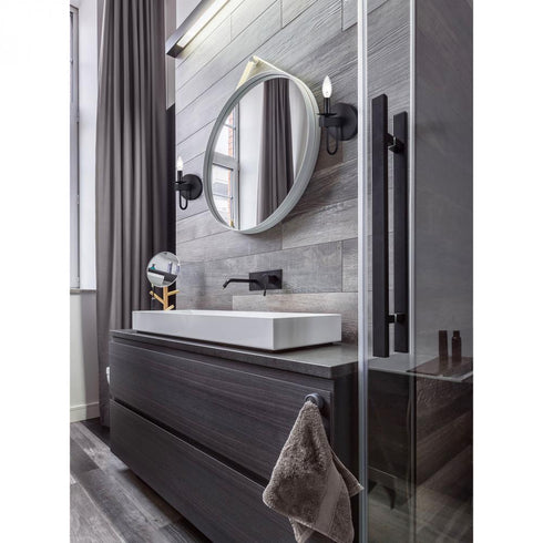 Elk Williamson VANITY LIGHT in Black Finish Model: 75073/1