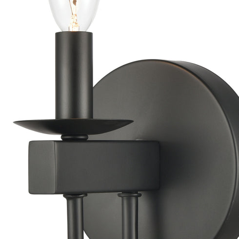 Elk Williamson VANITY LIGHT in Black Finish Model: 75073/1