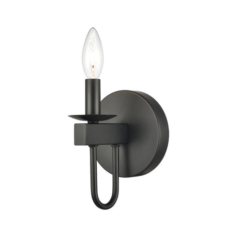 Elk Williamson VANITY LIGHT in Black Finish Model: 75073/1