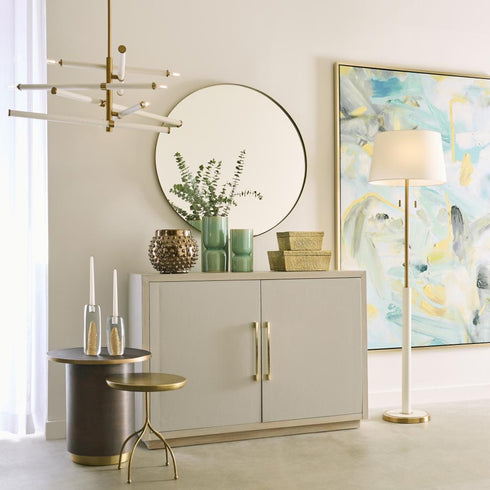 Elk Willow Accent Table in Antique Brass Finish Model: H0895-10513