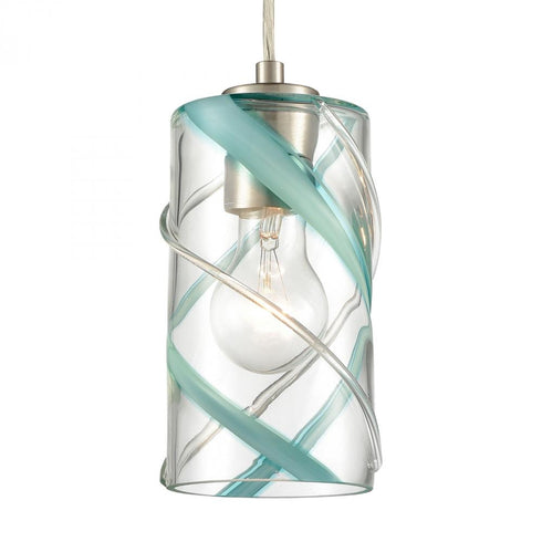 Elk Winter Wind MINI PENDANT in Satin Nickel Finish Model: 85341/1