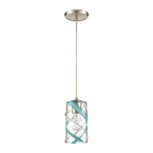 Elk Winter Wind MINI PENDANT in Satin Nickel Finish Model: 85341/1