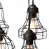 Elk Wire 5 Light Mini Pendant with Wire Cages in Five Shapes in Black Finish Model: 225031