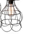 Elk Wire 5 Light Mini Pendant with Wire Cages in Five Shapes in Black Finish Model: 225031