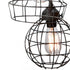 Elk Wire 5 Light Mini Pendant with Wire Cages in Five Shapes in Black Finish Model: 225031