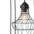 Elk Wire 5 Light Mini Pendant with Wire Cages in Five Shapes in Black Finish Model: 225031