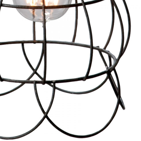 Elk Wire Rose 1 Light Mini Pendant Light in Rustic Carob in Oil Rubbed Bronze Finish Model: 225033