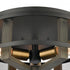 Elk Woodbridge FLUSH MOUNT in Matte Black Finish Model: 16545/3