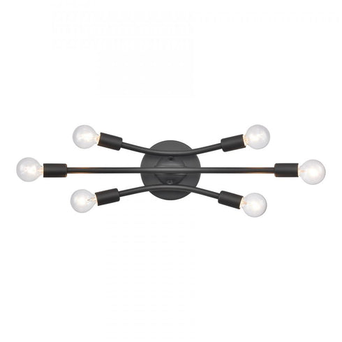 Elk Xavier 19.75 Inch Wide 6 Light Vanity Light in Matte Black Model: EC89265/6