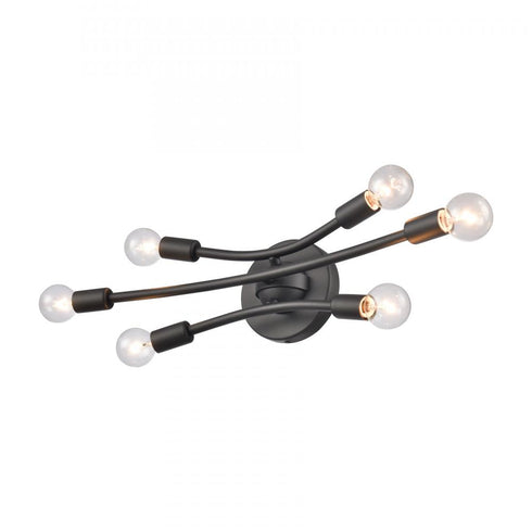 Elk Xavier 19.75 Inch Wide 6 Light Vanity Light in Matte Black Model: EC89265/6
