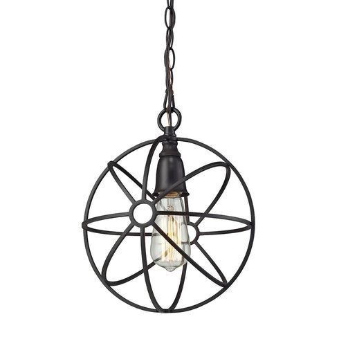 Elk Yardley 1 Light MINI PENDANT in Oil Rubbed Bronze Finish Model: 14241/1