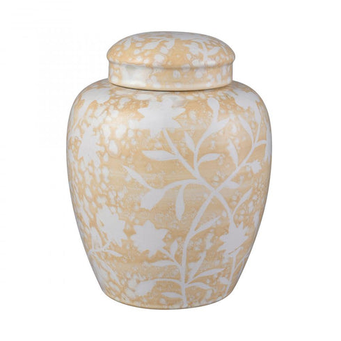 Elk Yvonne Jar Set of 2 in Cream Glazed Model: S0037-11351/S2