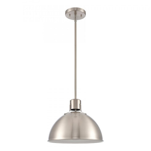 Elk Zayne 12 Inch Wide 1 Light Pendant in Brushed Nickel Model: EC89735/1