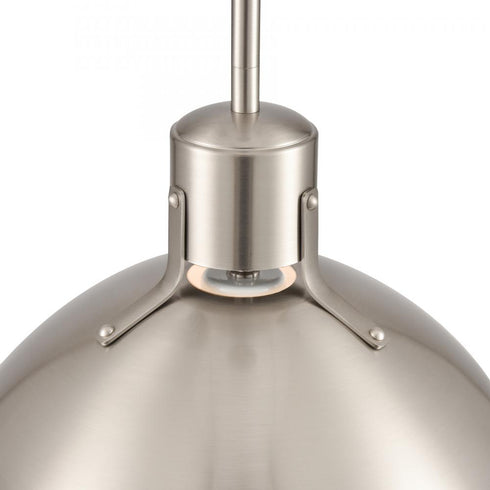Elk Zayne 12 Inch Wide 1 Light Pendant in Brushed Nickel Model: EC89735/1