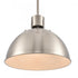 Elk Zayne 12 Inch Wide 1 Light Pendant in Brushed Nickel Model: EC89735/1