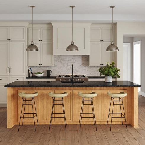 Elk Zayne 12 Inch Wide 1 Light Pendant in Brushed Nickel Model: EC89735/1