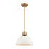 Elk Zayne 12 Inch Wide 1 Light Pendant in Matte White Model: EC89725/1