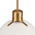 Elk Zayne 12 Inch Wide 1 Light Pendant in Matte White Model: EC89725/1