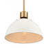 Elk Zayne 12 Inch Wide 1 Light Pendant in Matte White Model: EC89725/1