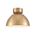 Elk Zayne 12 Inch Wide 1 Light Semi Flush in Brushed Gold Model: EC89744/1