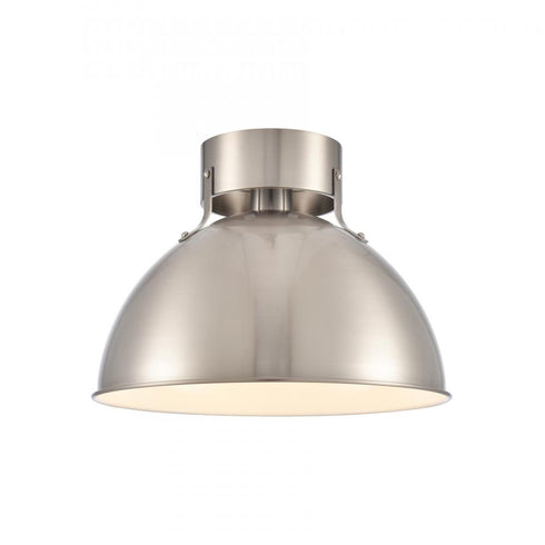 Elk Zayne 12 Inch Wide 1 Light Semi Flush in Brushed Nickel Model: EC89734/1