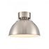 Elk Zayne 12 Inch Wide 1 Light Semi Flush in Brushed Nickel Model: EC89734/1